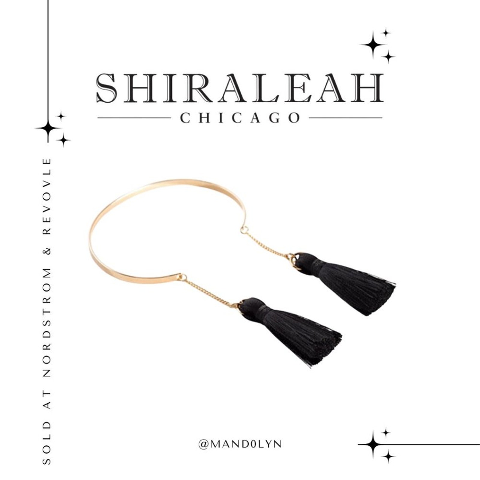 Nwt Shiraleah Anthropologie Tallulah Black Fringe Tassel Bracelet 12$